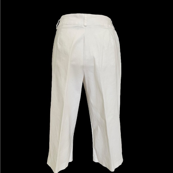 Briggs White Wide-Leg High Rise Capris. 14P. Y2K - Picture 3 of 12